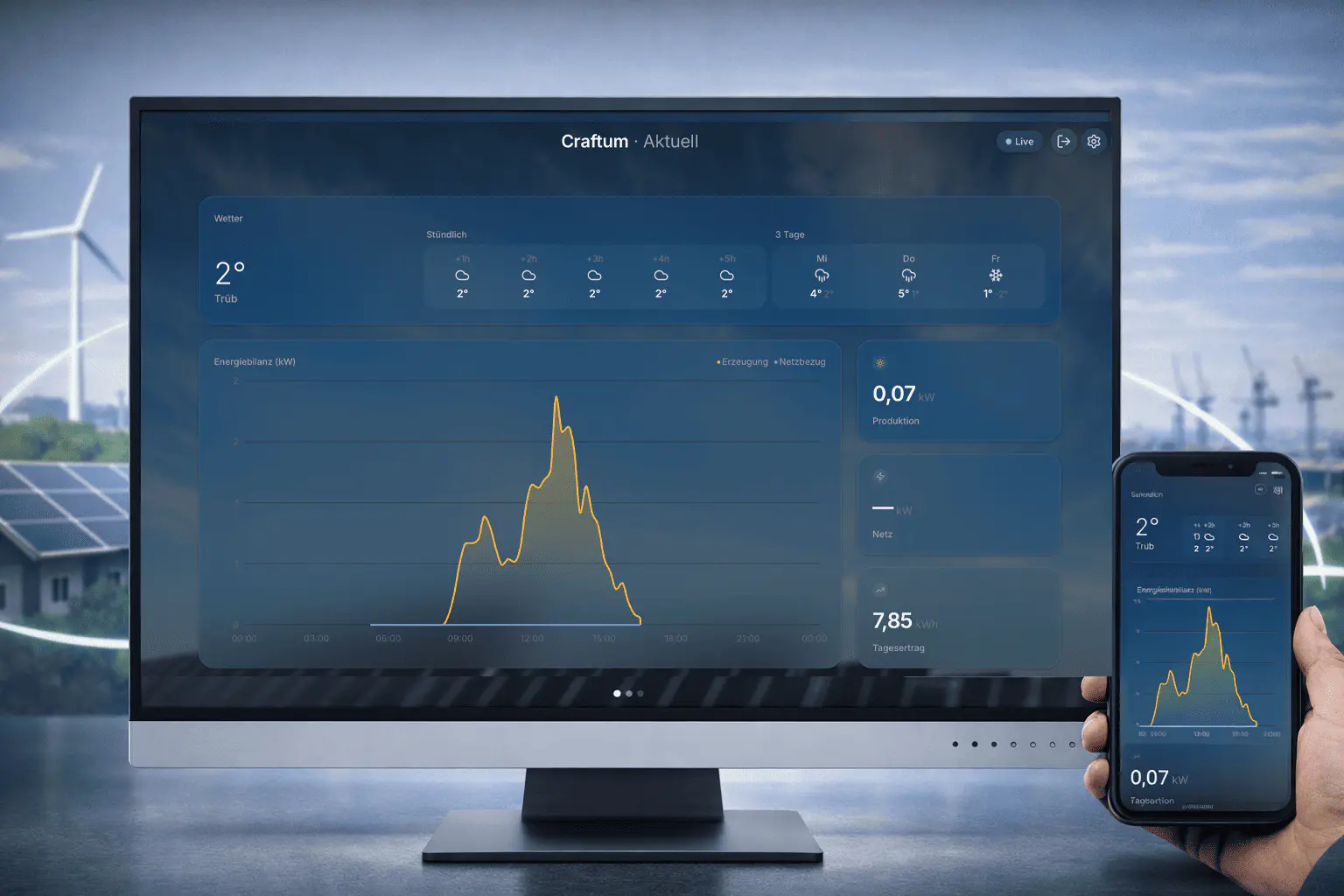 Craftum Pulse - Solar Monitoring Dashboard